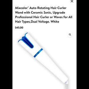 Auto Rotating Hair Curler Wand with Ceramic Ionic NEW!